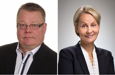 Jyrki Karlsson, left, and Anu Mankki have been appointed to executive vice president roles within the HKScan Corporation. | HKScan