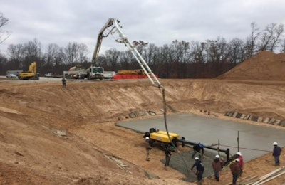 North Central Cooperative has begun concrete work on its new feed mill in White Coud, Michigan. | Courtesy North Central Cooperative