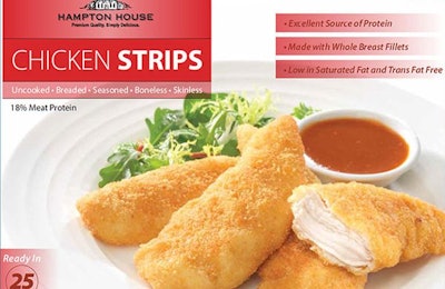JD Sweid Foods is recalling Hampton House chicken strips because of an error in the cooking instructions. The products were distributed in five Canadian provinces. | CFIA