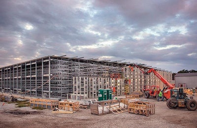 The designers of the Wrap-the-Equipment-style cage-free layer house say the method can significantly reduce construction timelines and costs, along with other benefits. | Courtesy Summit Livestock Facilities