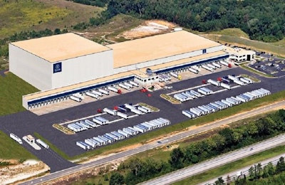 This artist's rendering shows what Tyson Foods' distribution center in Macon, Georgia, will look like once its expansion is completed. | Tyson Foods