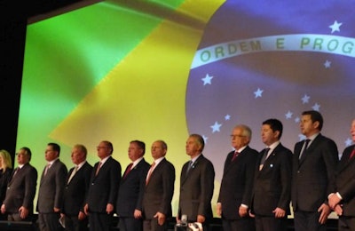 The opening ceremony of the SIAVS was attended by seven Brazilian state governors and Agriculture Minister Blairo Maggi, among others. | Benjamín Ruiz