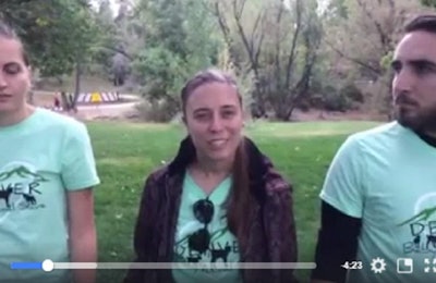 Members of Denver Baby Animal Save explain via a Facebook video why the group entered a Colorado farm and took three chickens. | Screenshot from Facebook