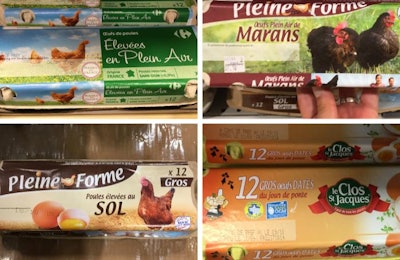 Examples of French egg packaging. | Benjamin Ruiz