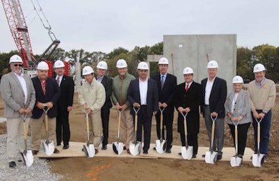 Ground is broken at the site of the future Select Genetics turkey hatchery in Terra Haute, Indiana. | Photo courtesy of Aviagen