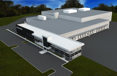This artist's rendering shows the planned Exceldor distribution center that the company plans to build in Beloeil, Quebec. | Exceldor