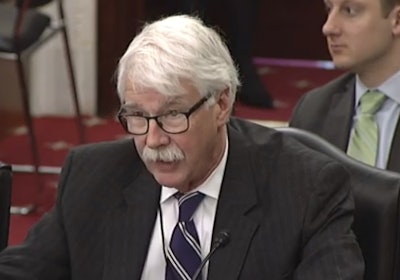 Dr. R.D. Meckes, North Carolina state veterinarian, testifies about the need for a strong National Veterinary Stockpile to the Senate Committee on Agriculture, Nutrition and Forestry. | Screenshot from www.agriculture.senate.gov