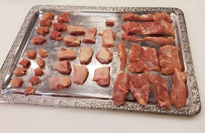 Carefully harvested thigh meat can be processed into a variety of presentations. | Marel
