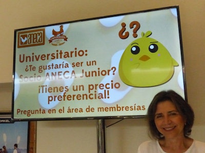 La Dra. Beatriz Ibarra propuso el Club de Mentores 2018 para orientar a los futuros veterinarios en avicultura en México. | Foto de Benjamín Ruiz