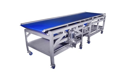 CMS Food Logistics Solid Belt Flat Top Conveyor