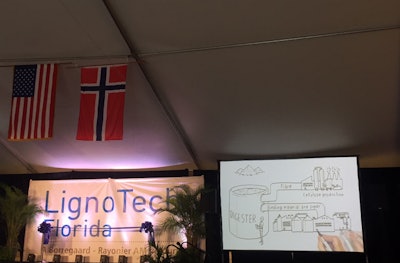 LignoTech Borregard and Rayonier Advanced Materials recently hosted a grand opening ceremony for the companies' new Lignotech Florida plant celebrating the partnership between the Norwegian and American companies to produce lignin. | Photo by Alyssa Conway