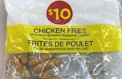 A chicken fries product from Loblaw Companies has been linked to a Salmonella Enteritidis outbreak in Canada. | Photo courtesy of Canadian Food Inspection Agency