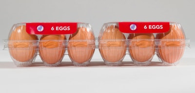 Twinpack All Clear crystal clear egg packaging