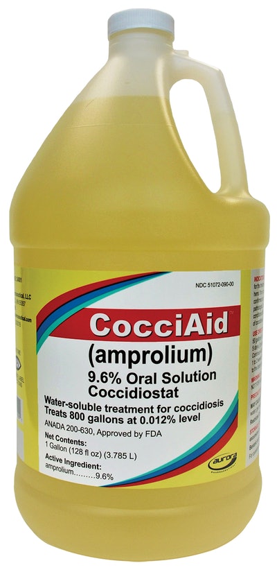Aurora Pharmaceutical CocciAid (amprolium) 9.6% Oral Solution Coccidiostat