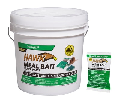 Motomco Hawk Meal Bait Place Pacs anti-rodent formula