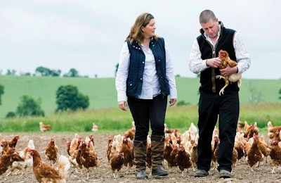 Award-winning Border Egg producers James and Angela MacLean manage a flock of more than 100,000 Lohmann Brown free range, and free-range organic, birds on their 400-acre farm in Scotland. (John Millard | UNP)