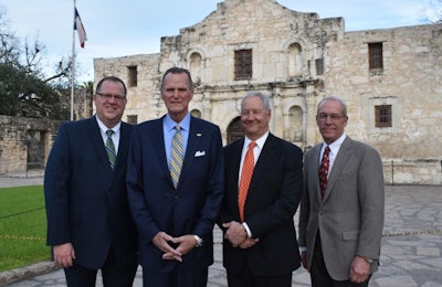 The National Turkey Federation 2019 Officer Team members, from left, are: Phil Seger, Kerry Doughty, Jeff Sveen and Ron Kardel. (National Turkey Federation)
