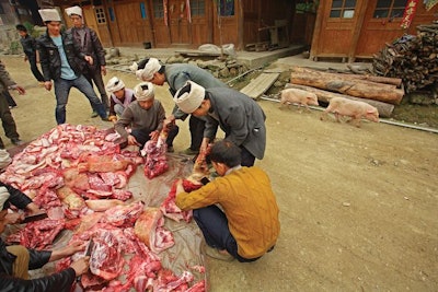 A significant amount of China's pork comes from small, local farms. (Grigorev_Vladimir | iStock.com)