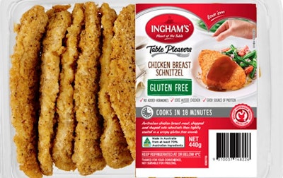 Ingham's is issuing a recall of chicken breast schnitzel products due to a labeling error. (Ingham's)