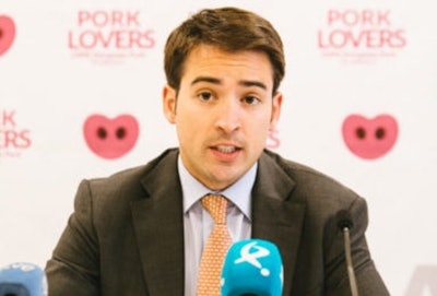 Daniel de Miguel, from Interporc, says that Spain adopts measures of extreme surveillance and biosecurity in farms, slaughterhouses and transports to avoid ASF. (Photo courtesy of Interporc, Spain)