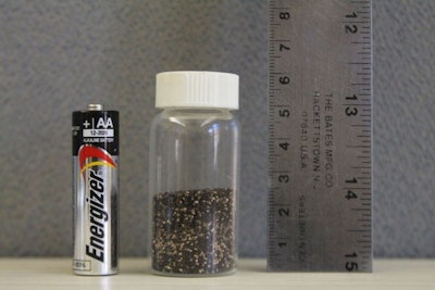 Shown in this container is the seed of Palmer amaranth from one acre in Minnesota. (University of Minnesota)
