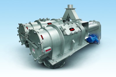 Kason Corp. model Twin XOB-PS-SS Pneumati-Sifter Ultra High Capacity dual centrifugal sifter