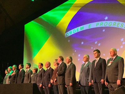 Opening of the International Poultry and Swine Exhibition (SIAVS 2019) in Brazil. (Benjamín Ruiz)
