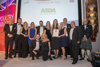 Representatives from Asda accept the British Poultry Retailer of the Year award. (British Poultry Council)