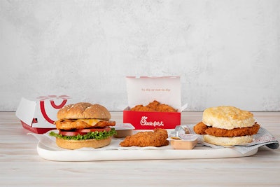 Chick-fil-a is testing three new spicy chicken options in select U.S. markets (Chick-fil-a).
