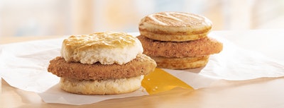 Quick service chain McDonald’s has added two chicken sandwiches to its breakfast lineup (McDonald’s).