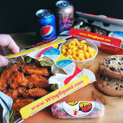 New chicken restaurant chain, Wing Squad, can only be ordered through a food delivery service app (Wing Squad).