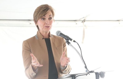 Iowa Gov. Kim Reynolds says 250 National Guard members have been called to full-time duty, and many members will be assisting with COVID-19 testing at meat plants in the state. (Courtesy of Michael Foods)