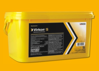 LanXESS Corp Virkon S disinfectant against avian influenza