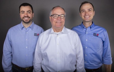 MPS Egg Farms has announced its acquisition of Feather Crest Farms. Pictured, from left, are: Dan Krouse, vice president of operations; Bob Krouse, CEO; and Sam Krouse, vice president of business development. (MPS Egg Farms)
