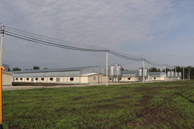 Tambov Turkey's latest growth project includes three finisher sites and one nursery site, as well as a slaughterhouse, feed mill, incubator, and motor transport unit. (Cherkizovo Group)