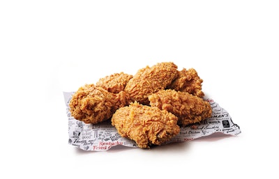 KFC sells Kentucky Fried Wings that can be topped with a Nashville Hot sauce (KFC).