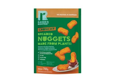 Raised & Rooted Crunchy Breaded Nuggets are among the Tyson Foods plant-based protein products being introduced in Europe. (Tyson Foods)