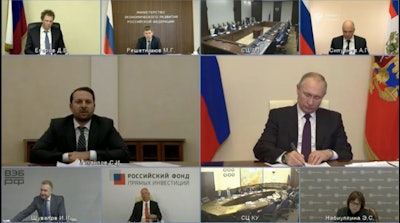 Cherkizovo CEO Sergey Mikhailov participated in a recent meeting hosted by Russian President Vladimir Putin. (Cherkizovo Group)