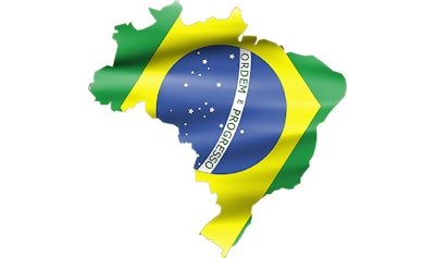 Brazil Map Flag