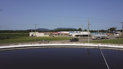 The facility operates across the highway from local gas stations and stores. (Austin Alonzo)