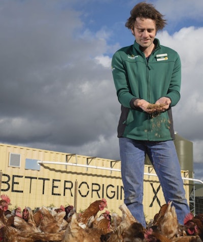 Insect farms installed at layer farms will help U.K. supermarket chain Morrisons to produce carbon neutral eggs. (Andy Keerry | PinPep)