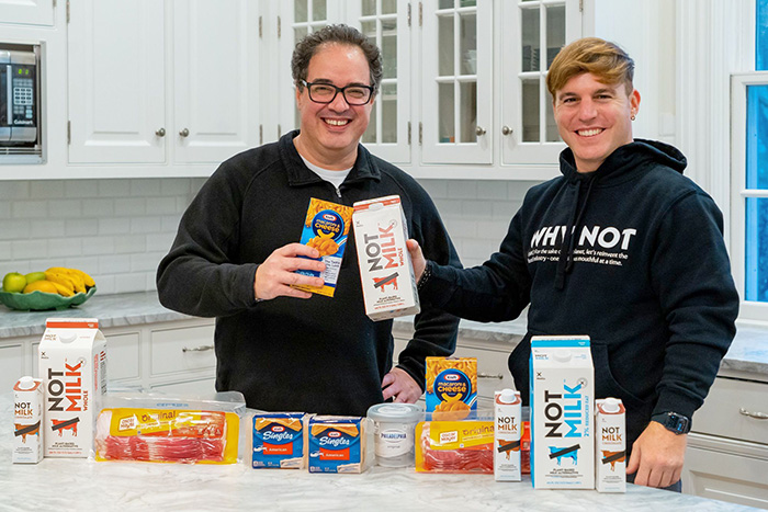 Miguel Patricio, CEO at Kraft Heinz (left) and Matias Muchnick, Co-Founder and CEO at NotCo (right). (Photo: Business Wire)
