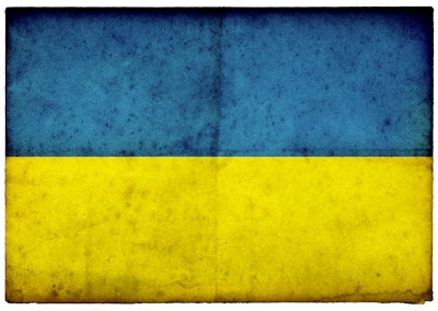 Ukraine Flag Grunge Look