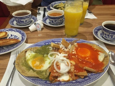 One of the many breakfast options with eggs in Mexico. Benjamín Ruiz
