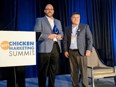 Mike Ledford, senior director, supply continuity at Chick-fil-A, and Terrence O’Keefe, content director, WATT Global Media (Kristi Dougherty)