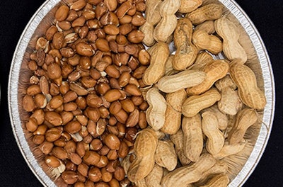 Scientists are investigating food and animal feed uses that may open the door to new, value-added markets for peanut skins. (Courtesy USDA ARS)