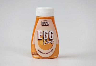 Eggchup table sauce is said to be transformative when applied to food. (Glen Minikin | Heck)