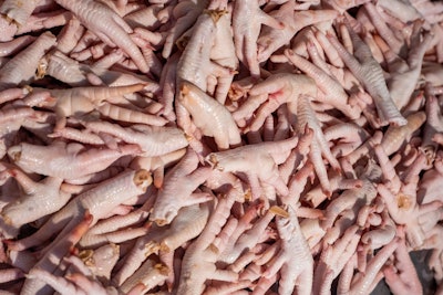Avian influenza-related trade restrictions have hurt Tyson Foods' ability to export chicken paws. (levnat | Bigstock)