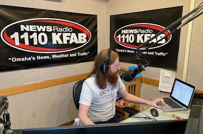 Ander Christensen hosted a four-hour radio show on a.m. station KFAB where the main topic was chicken wings. (Ander Christensen | Twitter)