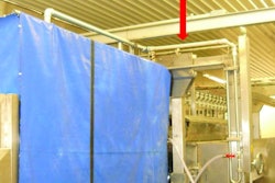 Sprinklers may be beneficial post scalding to help in maintaining carcass heat. Eduardo Cervantes López